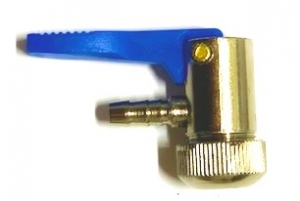 Наконечник шланга подкачки колес 6мм СИНИЙ Китай АК1966