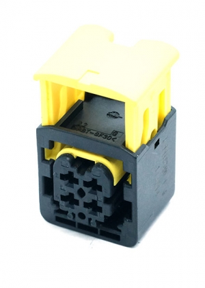 Колодка 4 конт.гнездо  HDSCS MCP 2.8., с сдвижным фиксатором 1418390-1