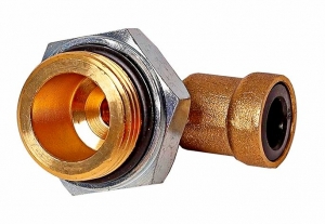 Фитинг 6мм угловой резьба наружная М22х1,5 латунь 