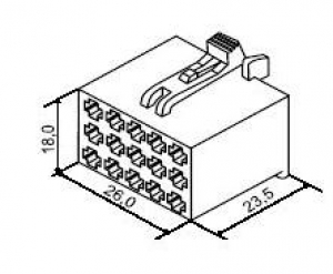 Колодка центрального переключения света 15конт (ГА3) 57.830.043