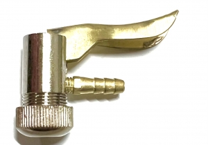 Наконечник шланга подкачки колес 6мм флажок ЛАТУНЬ Китай АК2046