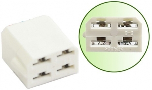 Колодка гнездовая четырехконтактная серии 6,3мм 9007 Россия 