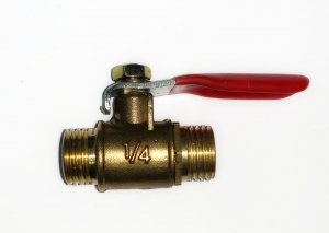 Кран бронзовый под шланг наружная резьба 1/4 АК0501