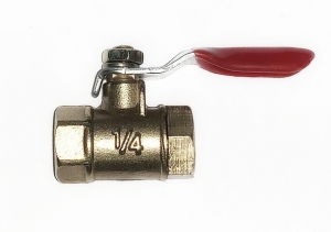 Кран бронзовый с внутренней резьбой 1/4 АК0503